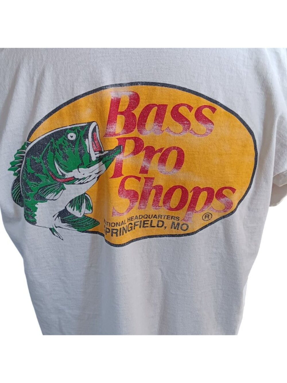Bass Pro Shops Vintage Men's T-shirt XL Trashed Big Logo FTL Y2K